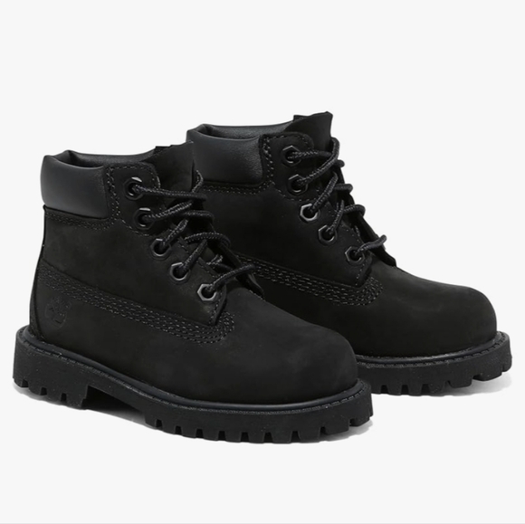 Timberland Toddler Waterproof Boots Black Nubuck Size 5 NWT Winter Baby Boots - Picture 1 of 9